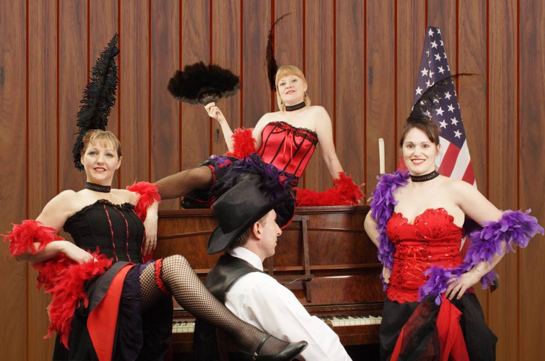 Can Can girls in Calamity Jane Broxbourne